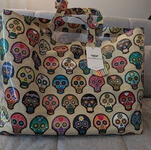 Consuela Jumbo Grab And Go Sugar Skulls Tote